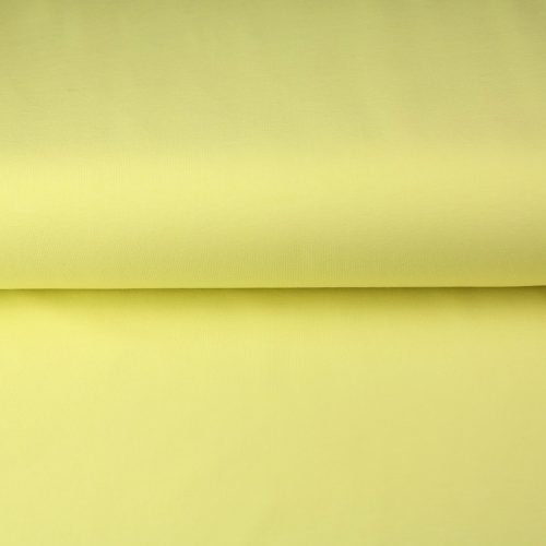 Yksivärinen trikoo erittäin vaaleankeltainen
