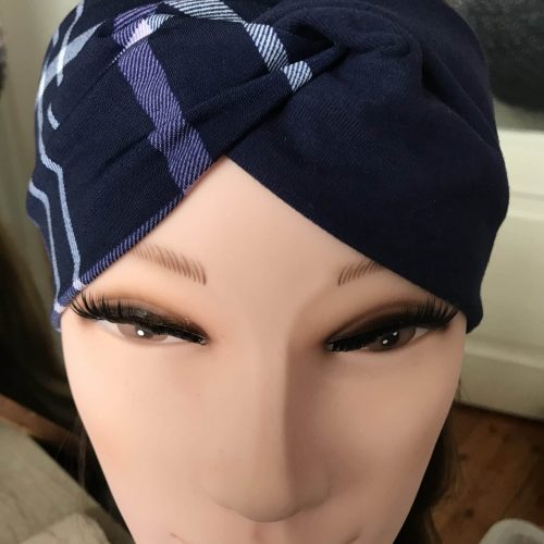 Ühevärviline trikotaaž marine sinine