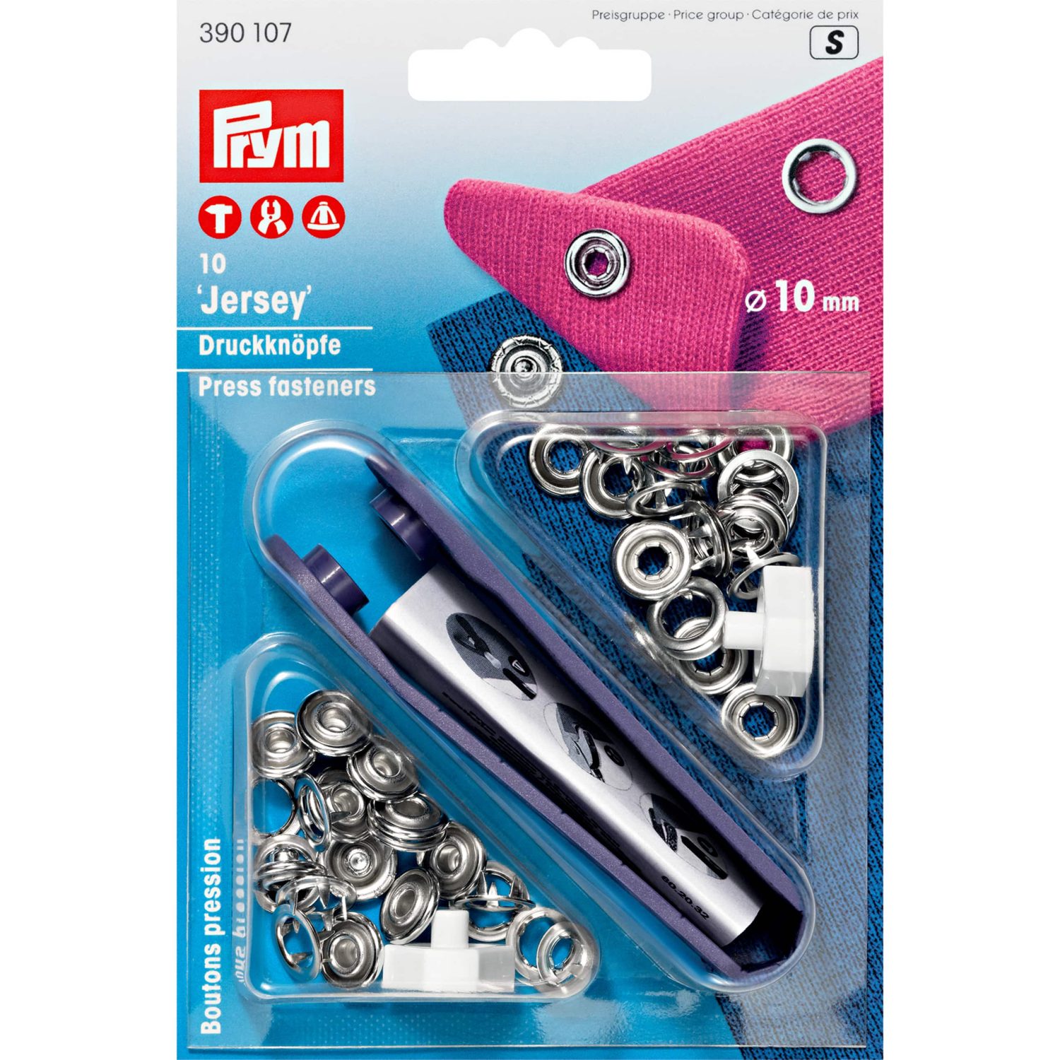 PRYM Rõngastrukid 10mm JERSEY