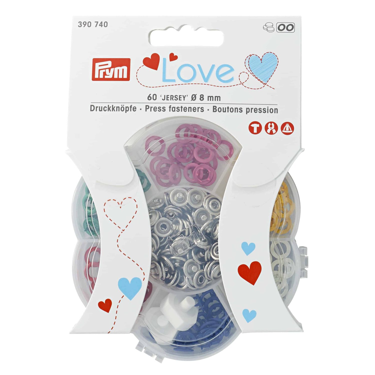 PRYM LOVE Rõngastrukid 8 mm 60 tk