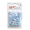 PRYM Muovinepparit LOVE MINI siniset 9 mm