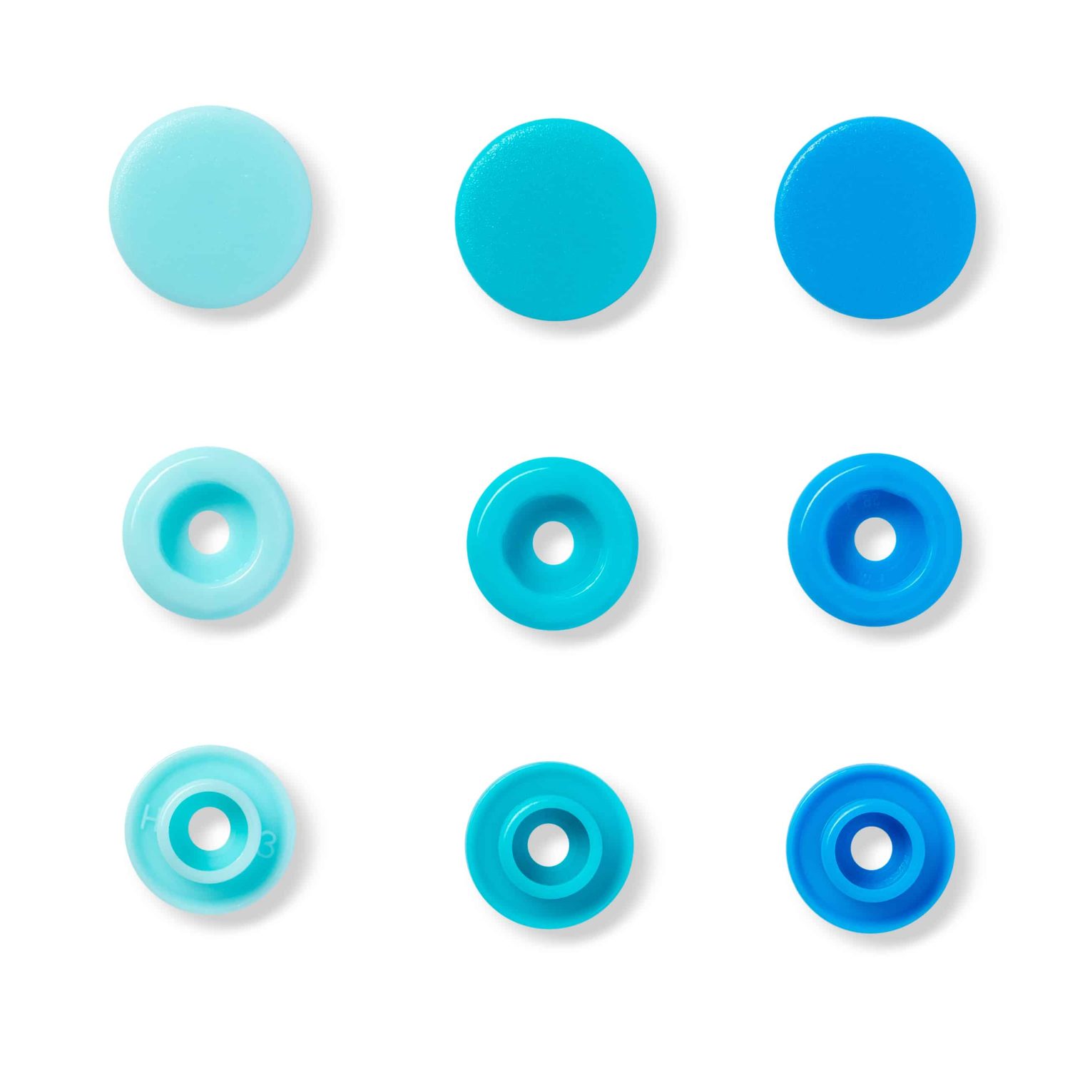 PRYM Plastiktrukid LOVE Ümmargused sinine 12,4mm
