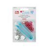 PRYM Rengasnepparit LOVE trikoo punainen 8 mm