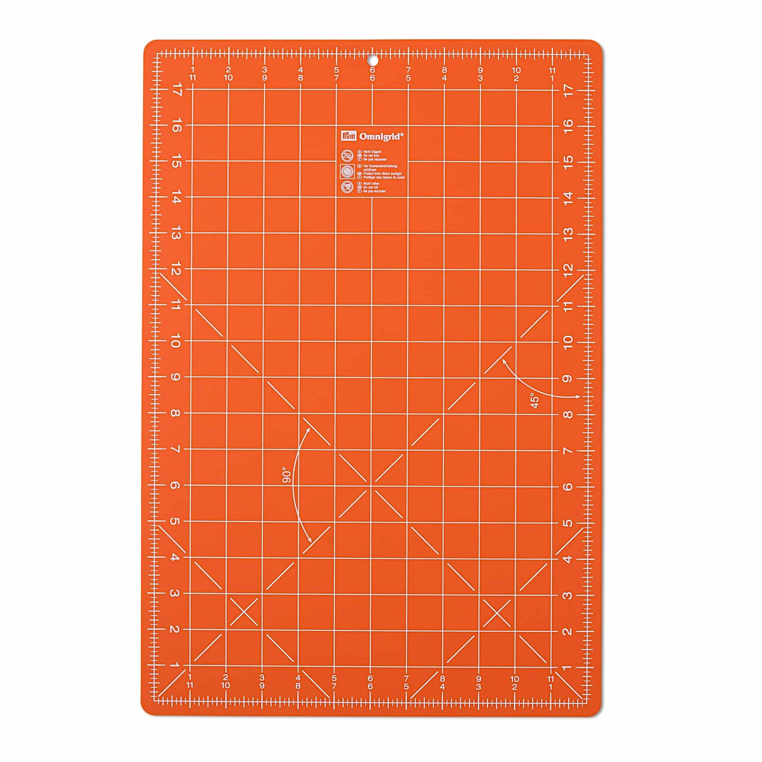 PRYM Leikkuumatto OMNIGRID 45x30 cm oranssi