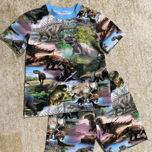 Trikotaaž Dinosaurused digital print