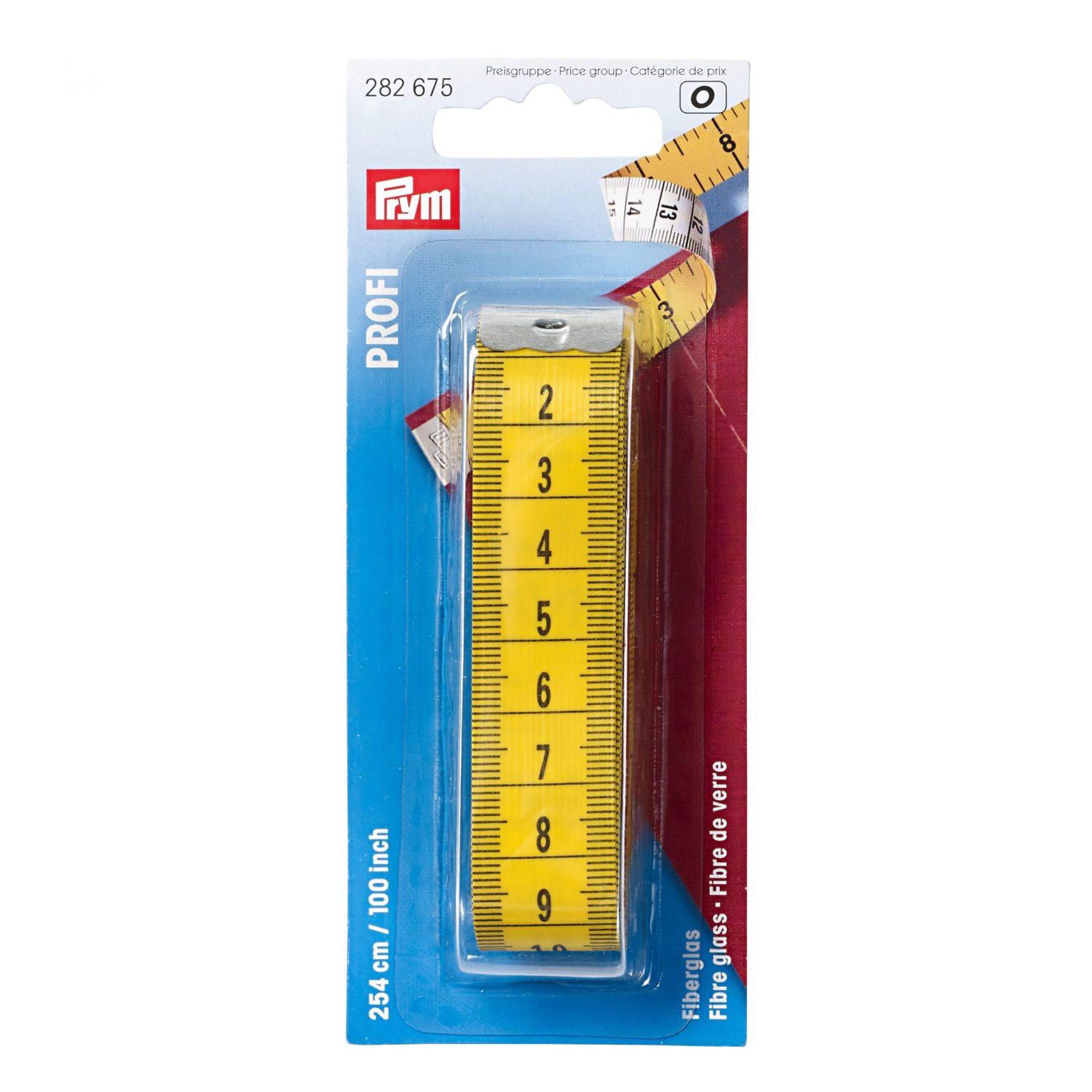 PRYM Mittanauha 245 cm keltainen