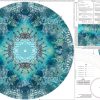 Trikotaaž seelikupaneel Delfiinid ja meri, 110-140 suurusele digital print