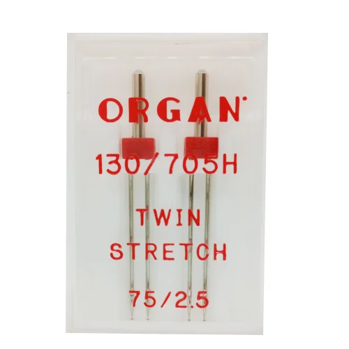 Kaksoisneula 2 kpl ORGAN Stretch 130/705 H 2.5/75