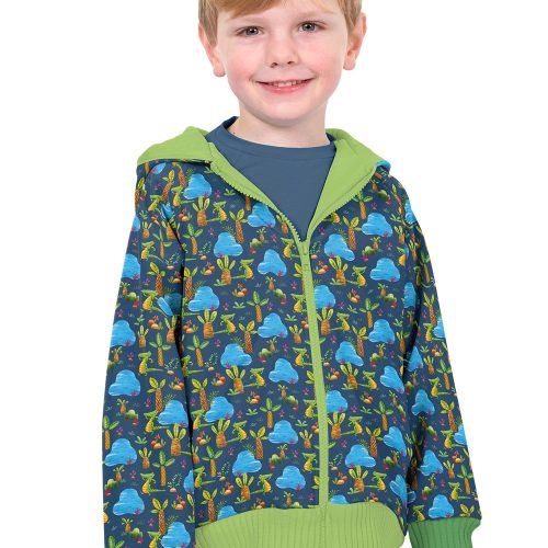 Softshell Krokodill sinisel digital print