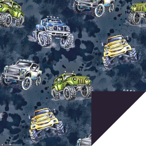 Softshell Monster trucks sinisel digital print