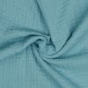 Musliin (double gauze) tuhm sinine hele GOTS