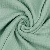 Musliini (double gauze) haaleanvihreä GOTS