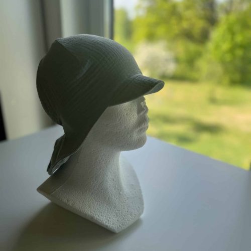 Musliini (double gauze) haaleanvihreä GOTS