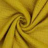 Musliini (double gauze) okrankeltainen GOTS