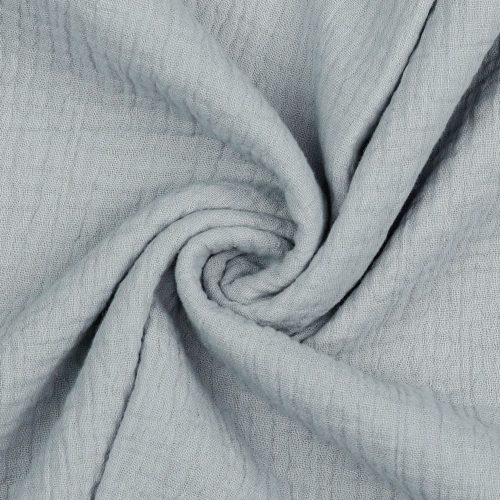 Musliini (double gauze) vaaleanharmaa GOTS