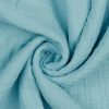 Musliini (double gauze) vaaleansininen GOTS