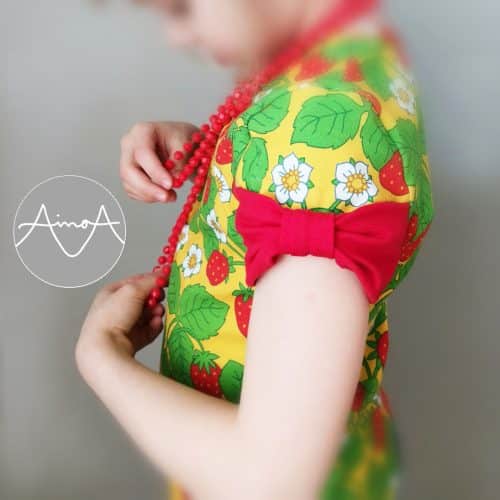 Paperikaava Mekko ja pusero lapsille HERTTA 92–140 cm, suomenkielinen ohje