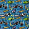 Trikotaaž Hot Wheels autod sinisel digital print (litsentseeritud)