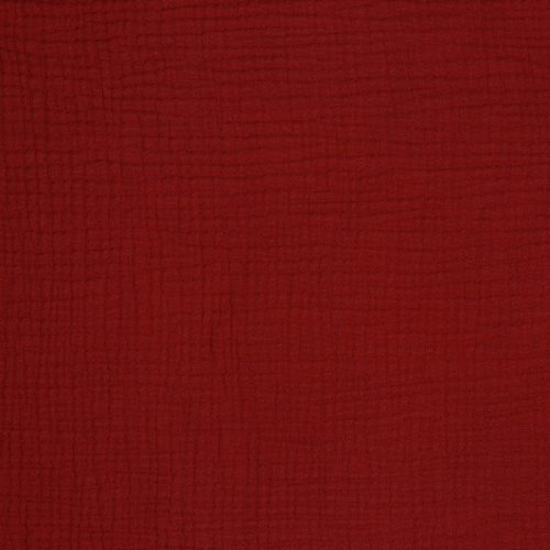 Musliini (triple gauze) haaleanpunainen (rouge) GOTS