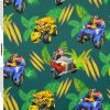 Trikotaaž Paw Patrol kutsud ja masinad džunglis digital print (litsentseeritud)