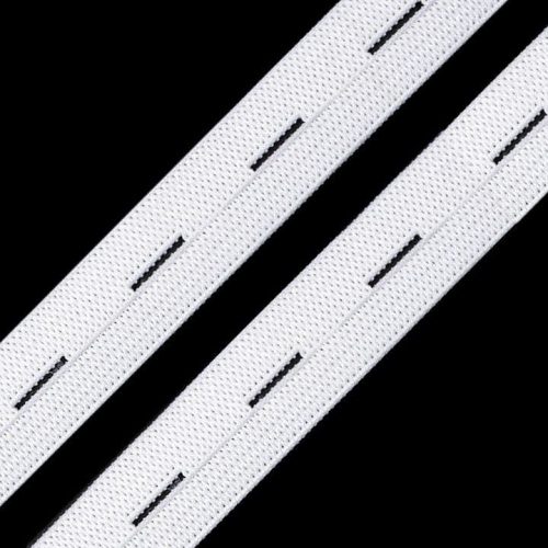 Kumm nööpaukudega valge 20mm