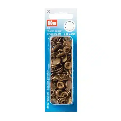 PRYM muovinepparit kultainen 12,4 mm 30 kpl