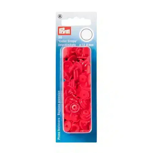 PRYM muovinepparit vaaleanpunainen 12,4 mm 30 kpl