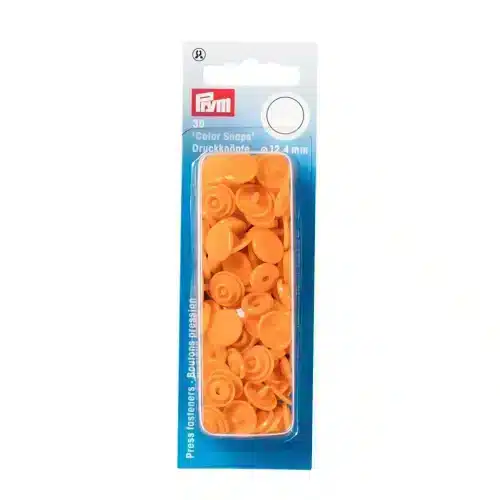 PRYM muovinepparit oranssi 12,4 mm 30 kpl