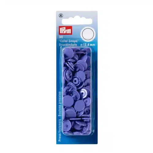 PRYM muovinepparit laventeli 12,4 mm 30 kpl