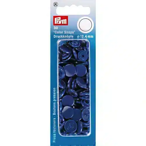 PRYM muovinepparit kirkkaansininen 12,4 mm 30 kpl