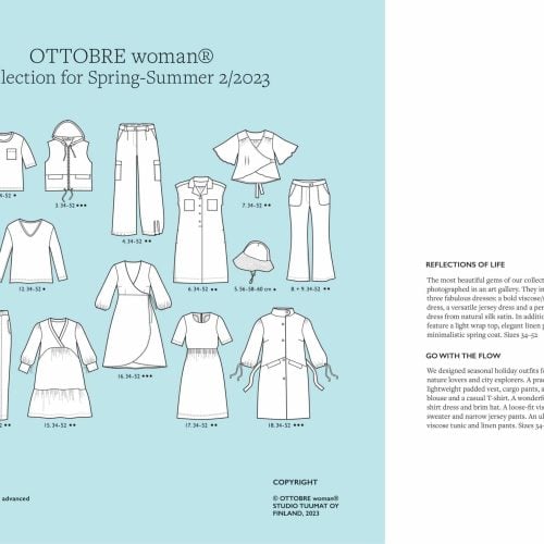 02/2023 OTTOBRE naiset kevät-kesä englanninkielinen