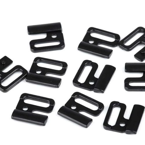 Muovinen bikiniklipsi musta 20mm