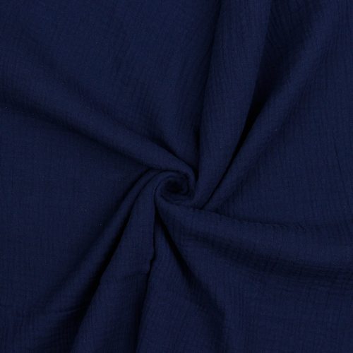 Musliini (double gauze) laivastonsininen GOTS