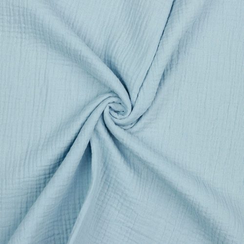 Musliini (double gauze) sininen GOTS
