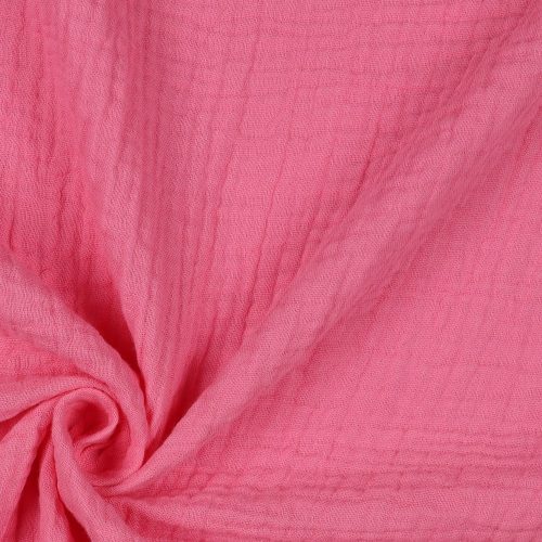 Musliini (double gauze) vaaleanpunainen GOTS