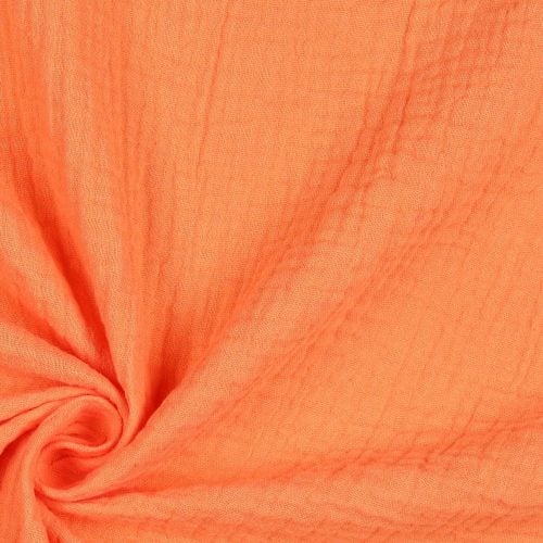 Musliini (double gauze) oranssi GOTS
