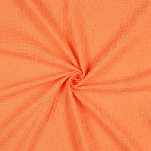 Musliini (double gauze) oranssi GOTS