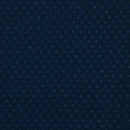 Pointelle trikotaaž navy melange