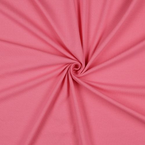 Trikotaaž yksivärinen kirkkaan pinkki GOTS
