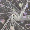 Tüll hologramm südametega hele kreem