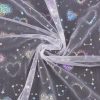 Tüll hologramm südametega valge