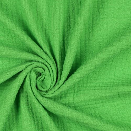 Musliini (double gauze) neon lime GOTS
