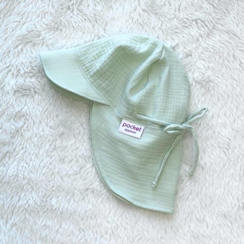 Musliini (double gauze) minttu GOTS