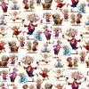 Trikotaaž lõbus vanaema digital print