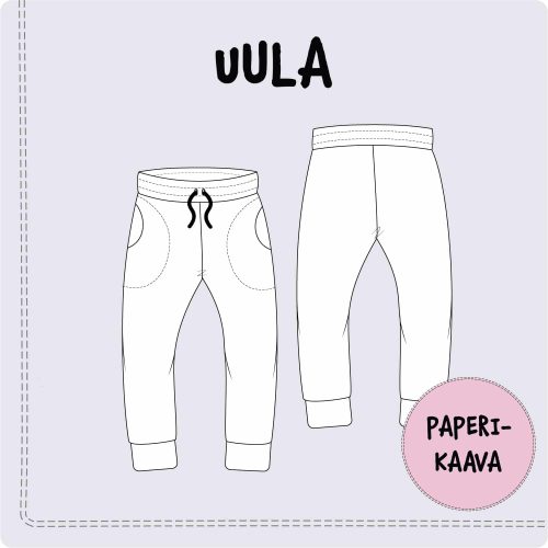 Paberlõige slim dressipüksid UULA 104-164 cm