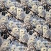 Trikotaaž öökullid ja talv digital print