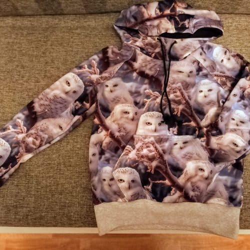Dressikangas öökullid ja talv digital print