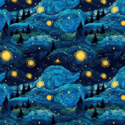 Dressikangas tähistaevas digital print