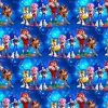 Dressikangas Sonic ja sõbrad sinisel digital print