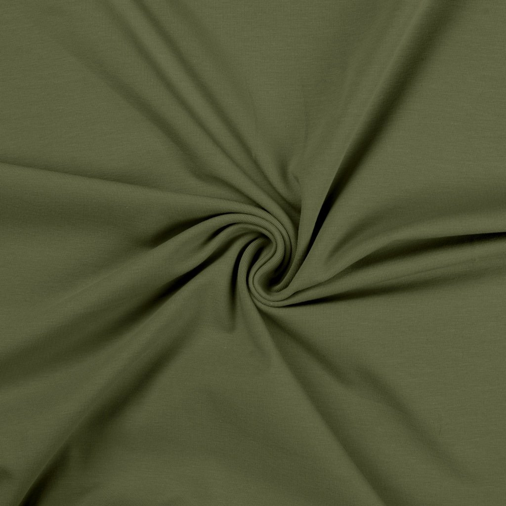 Puuvillatrikotaaž 220 g: khaki